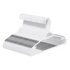 ISHUNAHOME Plastic Hangers 50 Pack - Non Slip Clothes Hangers,Holds