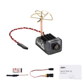 RunCam RunCam Spotter V2 FPV Camera and Transmitter Kit, 5.8G Micro AIO Cam, OSD, Integrated Mic, FOV170 Degree 700TVL, 40CH, 20MW-200MW Adjustable