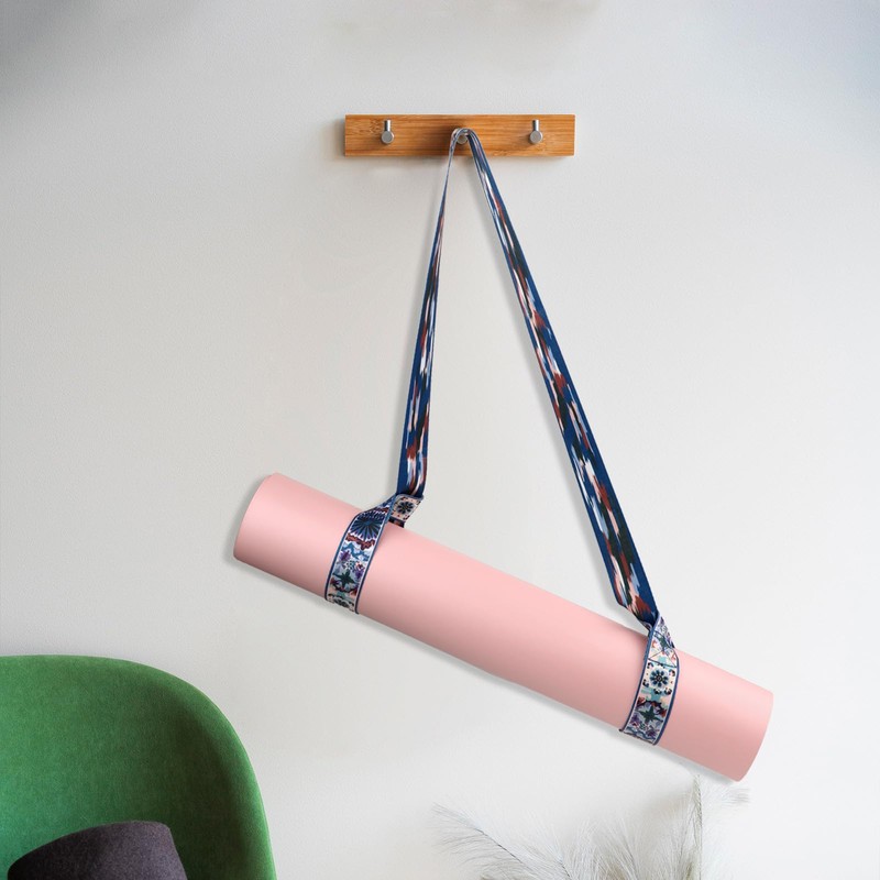 Jeffdad 2Pcs Yoga Mat Carrying Strap, Adjustable Yoga Mat Strap