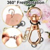 CODIRATO 70 PCS Swivel Clasps Keychain Clip Hook Lanyard Snap