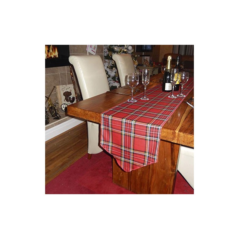 The Dragons Den Traditional Scottish Black Watch Tartan Table Runner
