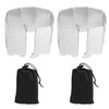 2Pcs Outdoor Stove Windscreen Foldable Portable Stainless Steel Camping Cooking