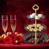 Set of 3 Pieces 3 Tier Dessert Stand Fruit Plate