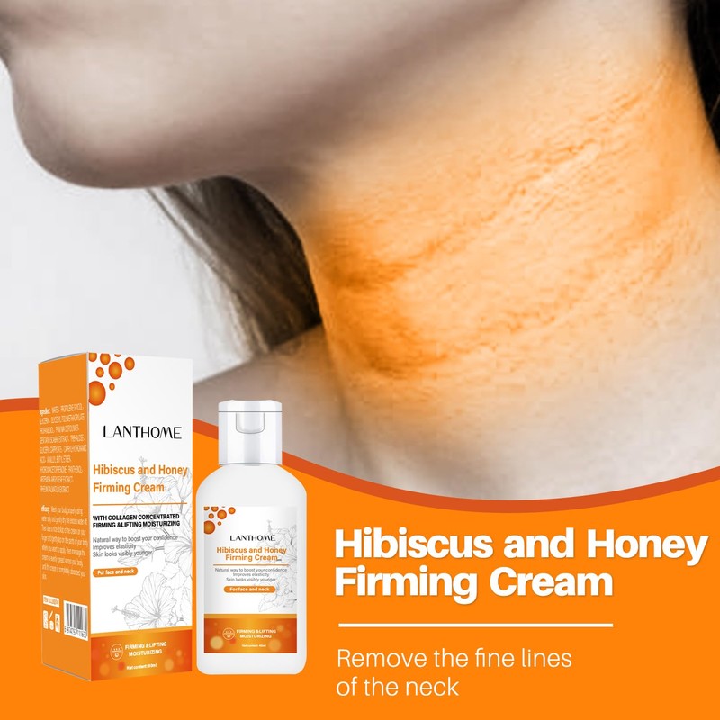Hibiscus and Honey Firming Cream, Anti-aging Collagen Face Cream, Moisturising