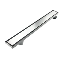 Neodrain 32-Inch Offset Linear Shower Drain with Tile insert Grate Cover, Brushed 304 Stainless Steel Rectangle Side Outlet Shower Floor Drain, Adjustable Leveling foot, Hair Strainer/catcher