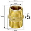 2 PCS 1/2" Male BSP Thread Brass Pipe Connector