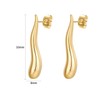 Airokiy Chunky Gold Dangle Earrings for women Stud 14K Gold