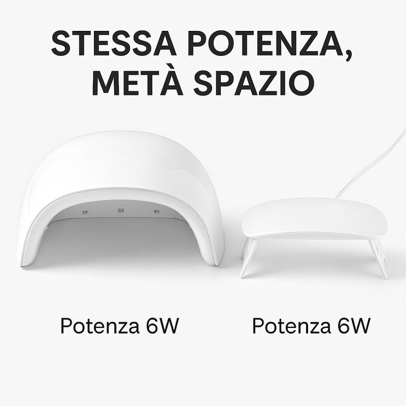 Lampada UV LED per Unghie 6W Asciuga Smalto Semipermanente e