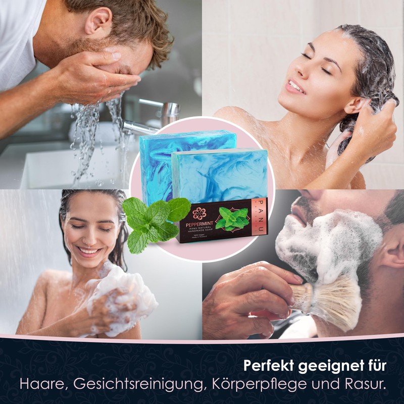 Panu Soap Mint - Vegan Shower Soap for All Skin