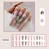 Kit De 24 Uñas Postizas De Gel Francesas A Presión,
