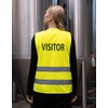 GIDUTEX Safety vest with reflective strips, washable, yellow