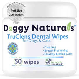 Pet Health Pharma TRUCLENS | Dental Wipes for Dogs and Cats 100ct Wipes (2 Pack)