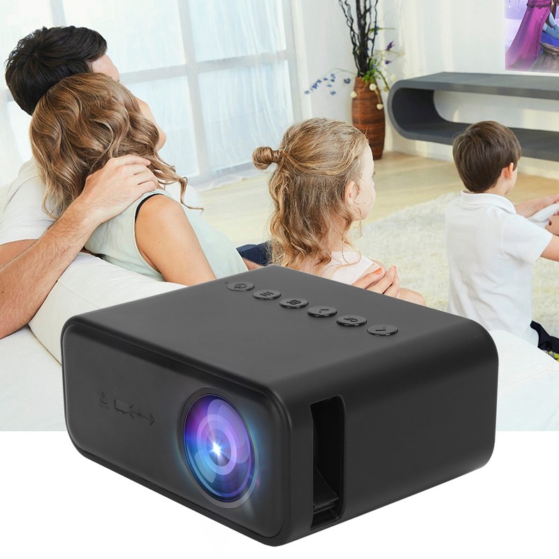 YT500 Mini Projector Portable Movie Projector with Audio and Video/USB/Memory