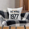 MUGFFINS 1977 Birthday Pillow Cushion Padding included - in English