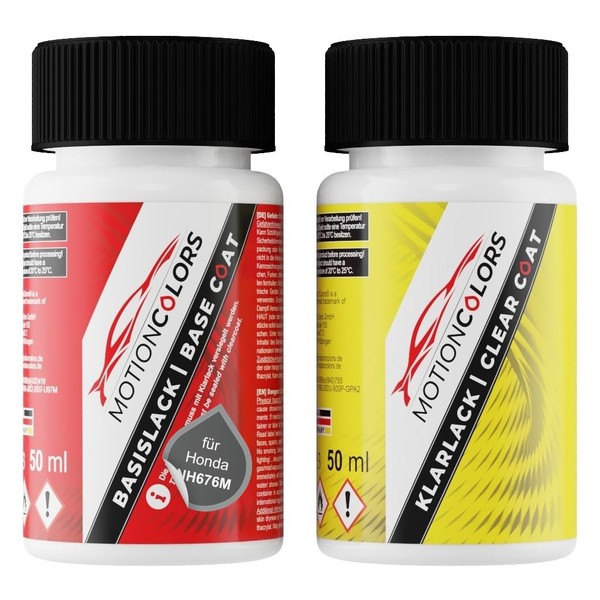 MOTIONCOLORS Moon Rock Metallic NH676M für Honda Autolack Lackstift Set