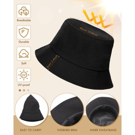 48 Pcs Cotton Fishing Bucket Hat Unisex Solid Color Summer Bucket Cap Lightweight Sun Hat for Men Women Fishmen
