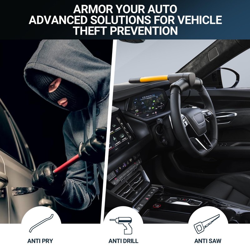 Steering Wheel Lock for Cars & Vans - Car Lock