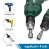 Teocpai 5PCS Magnetic Nut Setter Driver Drill Bit 13mm Metric