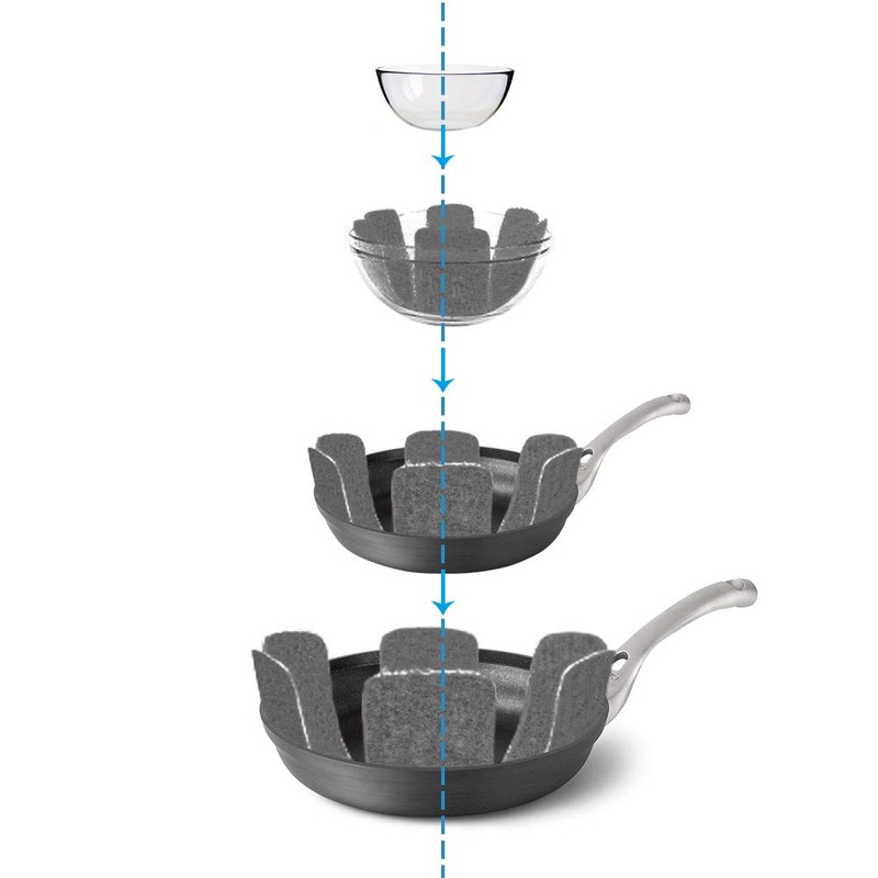 BOYAN Pot and Pan Protectors, Set of 12 and 3