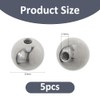 SUPERFINDINGS 5Pcs M6x22mm Ball Nuts Knob 304 Stainless Steel Female