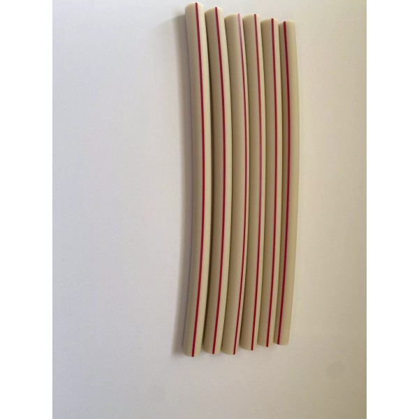 HeladoParts 6 Pack Replacement Transfer Hoses for Electro Freeze Red