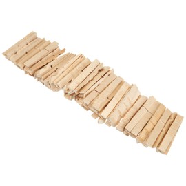 Glorex Wooden Clothes Pegs 72 mm Pack of 100, Natural, 11.5 x 4 x 25 cm