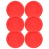 Pyrex 7200-PC 2-Cup Red Food Storage Replacement Lid (6-Pack) -