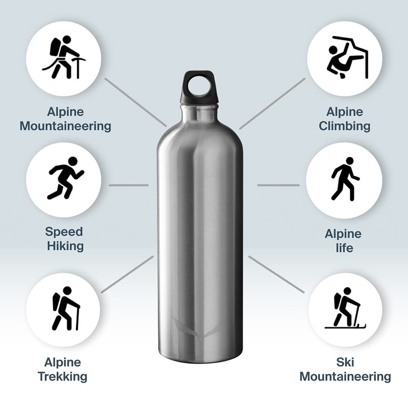 SALEWA Unisex - Adult ISARCO LT BTL 1.0 L Bottle,