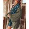 Remikstyt Womens Chunky Cardigan Cable Knit Oversized Open Front Cardigan