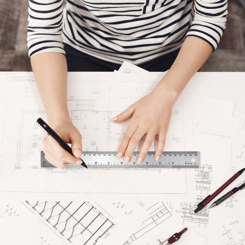 12 Inch Metal Ruler, Stainless Steel Metal Ruler with Cork