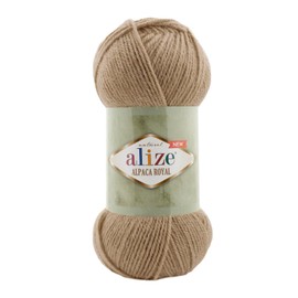 Alize Alpaca Royal 100 g 15% Alpaca Classic Yarn Oeko-Tex 100 Knitting Yarn Crochet Yarn Choice of Colours Colour: 262 Beige