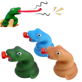 3 Pack Creative Squeeze Toys Snakes with Tongue Sticking Out, Funny, Party Favor, Novelty Relief Squeeze Toys Funny Gags Gifts for Kids Adults ,Sensory Toys with Sound