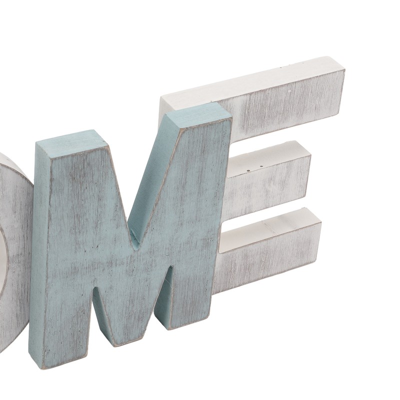 Wood HOME Sign Distressed Retro One Piece Design Exquisite Wooden