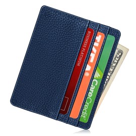 Fintie Slim Minimalist Front Pocket Wallet, RFID Blocking Credit Card Holder Card Cases with ID Window for Men Women, Navy