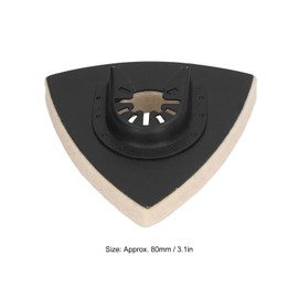 Moofey 5PCS Oscillating Tool, Oscillating Tool Sanding Pad, Triangle Sanding Pads