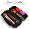 EBTOOLS Microphone Case for 2 Microphone Storage Box Shockproof Drop