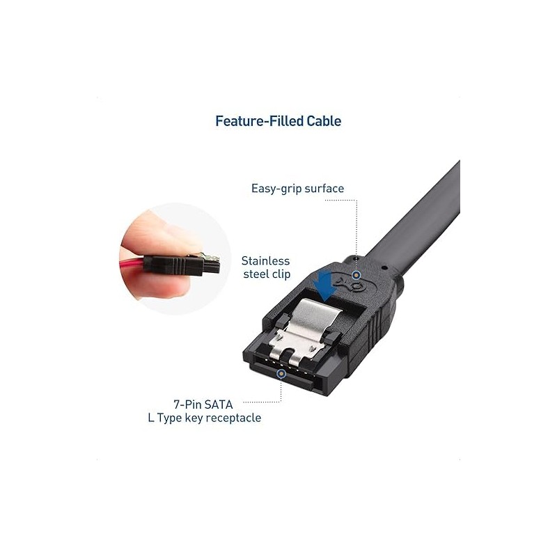 8-core Copper Flexible SATA3.0 Serial Data Cable sata Data Cable