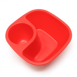 Rolling Sands Reusable Snack and Dip Bowls, 5 Pack, USA Made, Dishwasher and Microwave Safe Personal Size Plastic Divider Red Bowls, BPA-Free