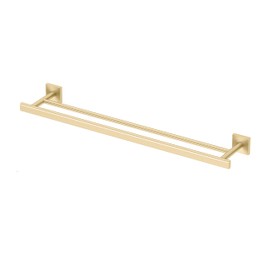 Gatco 4064 Elevate Double Towel Bar, 24 Inch, Brushed Brass