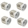 (5-pack) ABI Light Bulb Socket Reducer Stadard US Medium Base E26 to Candelabra E12 Adapter