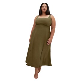 City Chic Women's Plus Size Elly, Khaki
