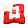 FOCO Man Utd Core Stripe Sherpa Plush Blanket