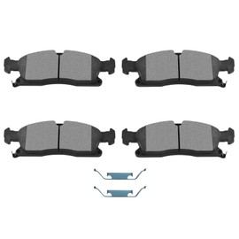 SCITOO Disc Brake Pads Kits D1455-8856 Semi Metallic Front Brake Pads Set Fit For Dodge For Durango 2011-2018,For Jeep For Grand Cherokee 2011-2018