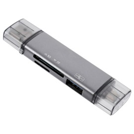 TEHAUX USB Card Reader Multi Functional Adapter for Memory Cards OTG Support for Devices High Speed Jack Compact Design for Easy Storage and Maintenance