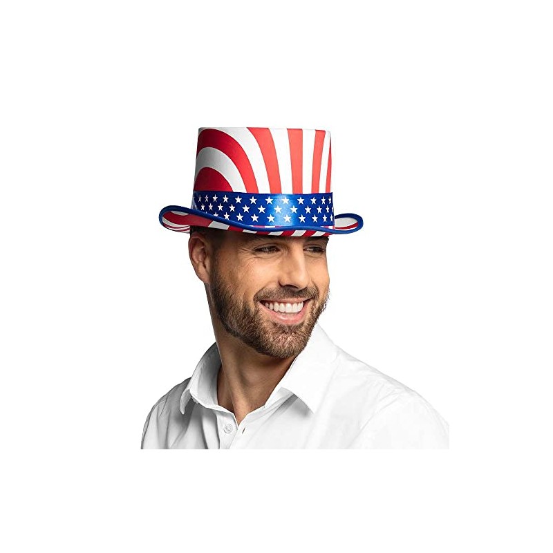 Boland 44963 USA Deluxe Hat Blue/White/Red, one size
