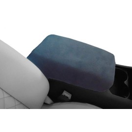 Car Console Covers Plus Made in USA Designed for Jeep Cherokee 2010-2024 Fleece Auto Armrest Center Console Cover Protector Dark Gray