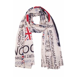 ScarvesMe Women England London Bridge British Flag Travel Theme Oversized Scarf