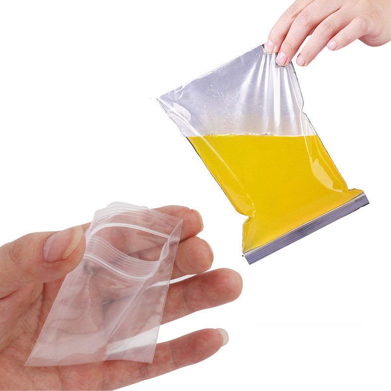 100 Tiny UKPLAST Grip Seal Bags, 2.25"x2.25" / 5.7x5.7cm Resealable