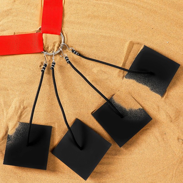 GliCraft 4 Pcs Beach Volleyball Sand Anchors 4 Inch Heavy