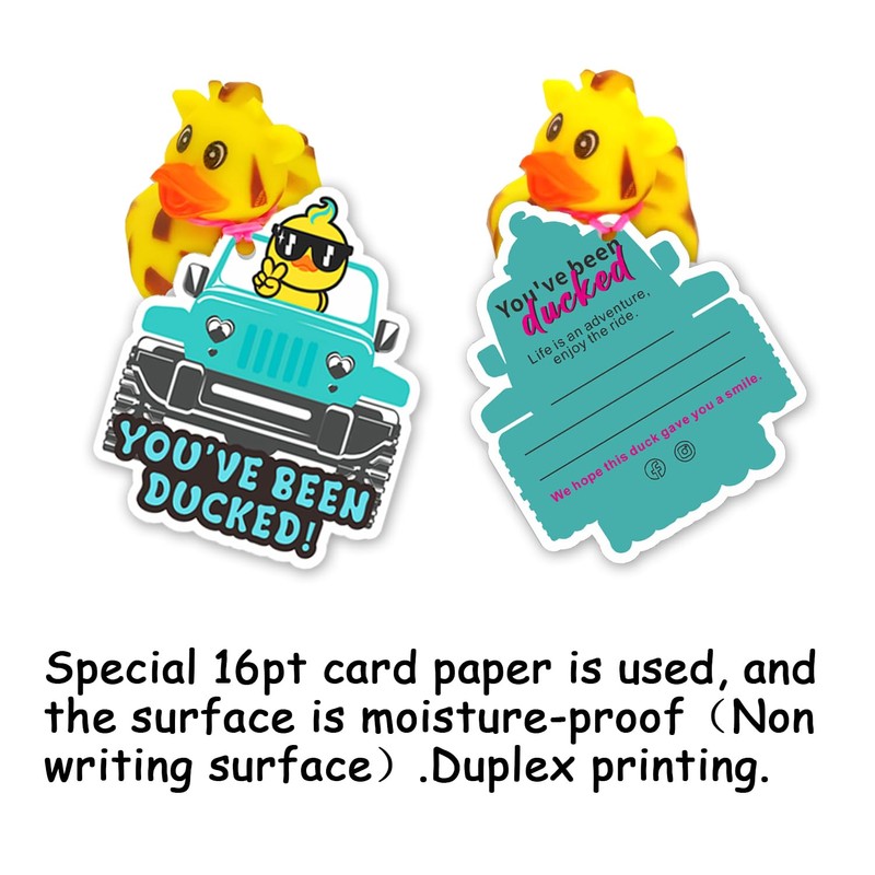 Forola You've Been Ducked, Duck Tags,Cute Duck Tags, Duck Duck